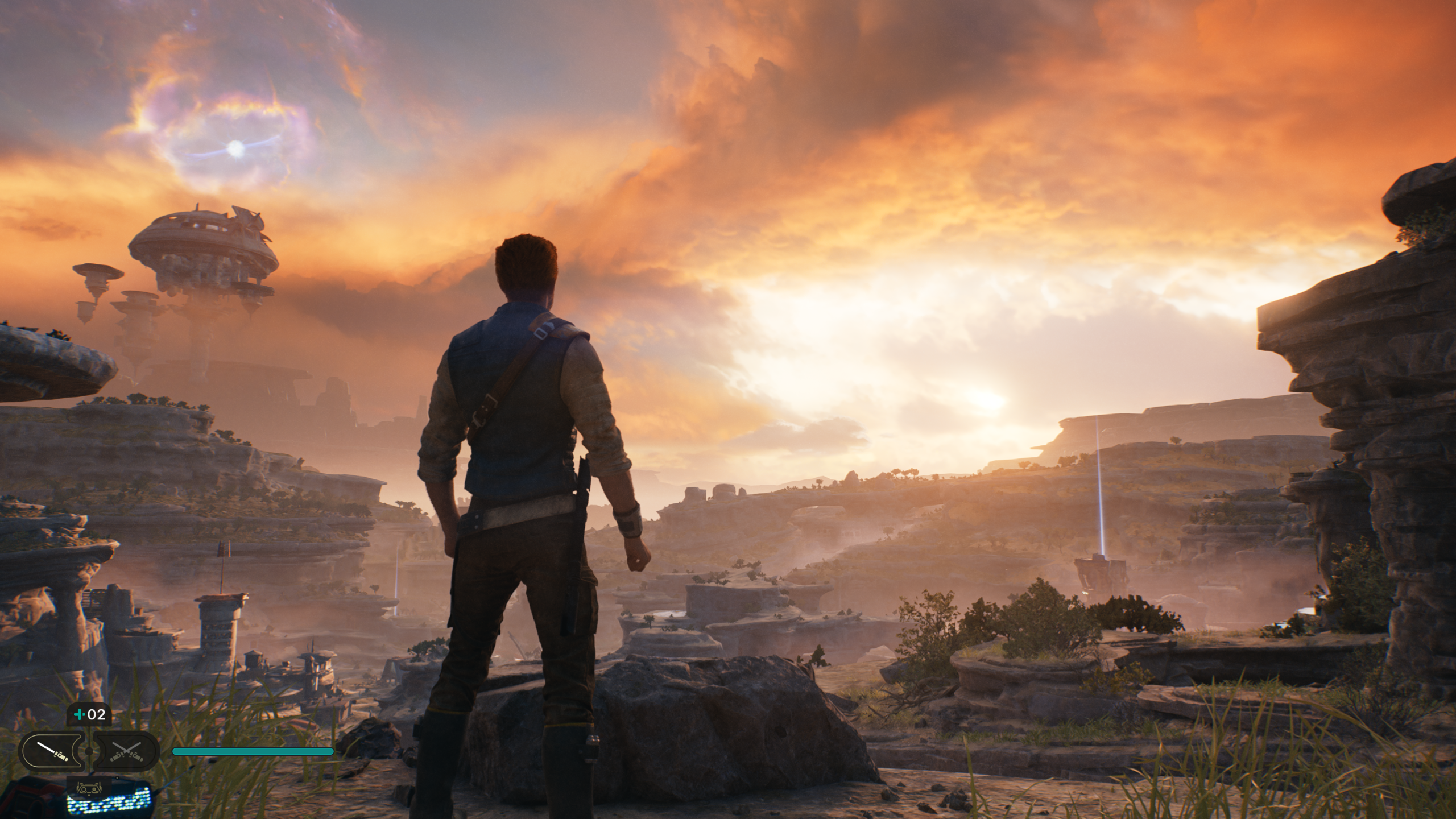 A landscape driven screenshot from Jedi Survivor.